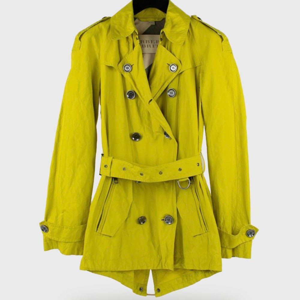 Burberry Brit Chartreuse Mini Trench